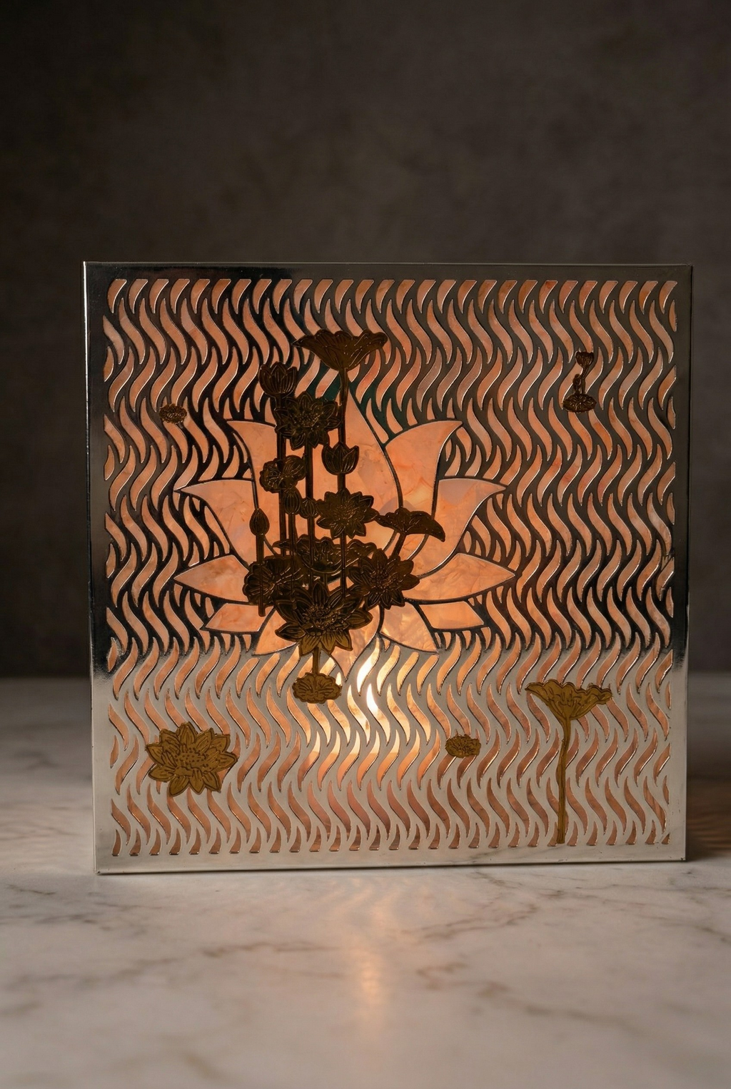 Evara Lotus Tealight Stand