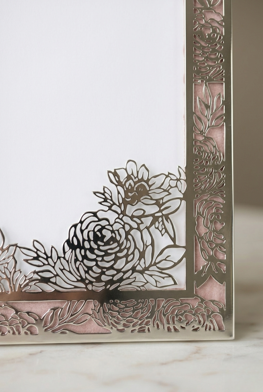 Ethereal Bloom Silver Frame with Rose Quartz